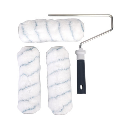 GoodHome Long Pile Fixed Roller Frame & Sleeve For All Paints(L)230mm4 Piece Pack from B&Q