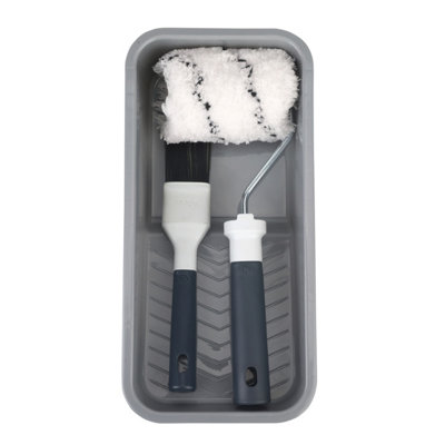 GoodHome Microfibre Extra Long Pile Roller Kit4 Pieces from B&Q