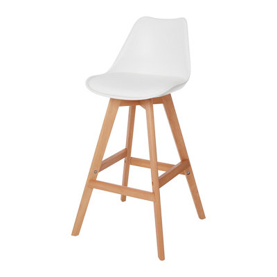 B&Q -  Pitaya White Bar Stool