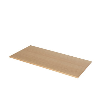 GoodHome Avela Matt Oak Effect Square Edge Worktop (T) 1.8Cm X (L) 100Cm X (W) 45.1Cm from B&Q