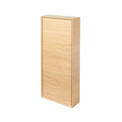 GoodHome Avela Matt Oak Effect Bathroom Single Wall Cabinet (H)90Cm (W)40Cm from B&Q