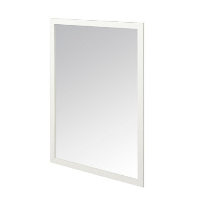 GoodHome Perma White Rectangular Wall-Mounted Bathroom Mirror (H)70Cm (W)100Cm from B&Q