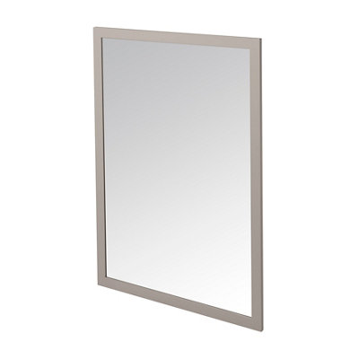 GoodHome Perma Grey Rectangular Wall-Mounted Bathroom Mirror (H)70Cm (W)100Cm from B&Q