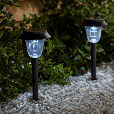 Shop solar powered ground lights.
