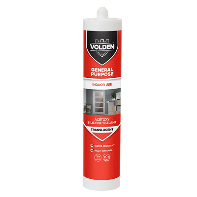 Volden Translucent Silicone-Based General-Purpose Sealant300Ml from B&Q