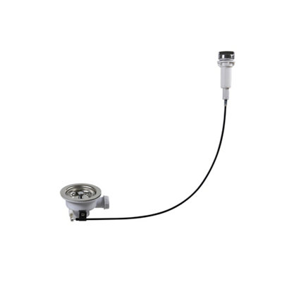 Flomasta Silver Polypropylene (Pp) & Stainless Steel 70mm Unslotted Waste (Dia)90mm from B&Q