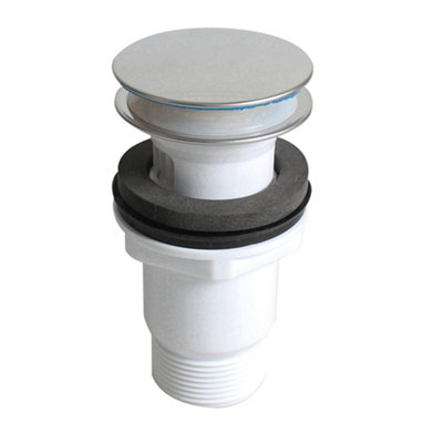 Flomasta Silver Polypropylene (Pp) & Stainless Steel 140mm Sprung Slotted Waste (Dia)46mm from B&Q