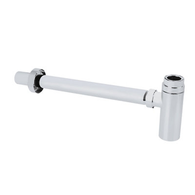 Flomasta Chrome-Plated Standard Tubular Bottle Basin Trap With Adjustable Height Silver (Dia)50mm 761G from B&Q
