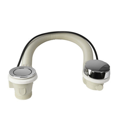 Flomasta Silver Chrome Effect Brass 74mm Waste Unslotted Waste (Dia)52mm from B&Q