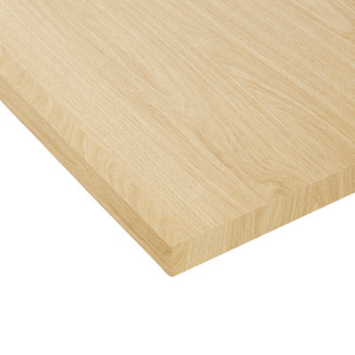 Oak Matt Oak Effect Fully Edged Furniture Panel(L)1.2M (W)300mm (T)18mm from B&Q
