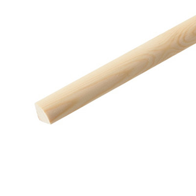 Unfinished Natural Pine Ovolo Moulding (L)2400mm (W)23mm (T)23mm from B&Q
