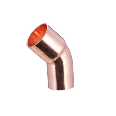 Flomasta End Feed 45° Reducing Street Pipe Elbow (Dia)15mmPack Of 1 from B&Q