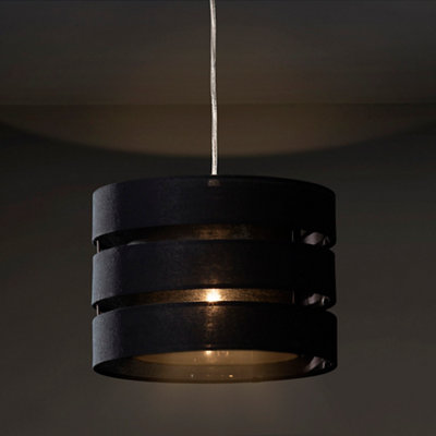 Trio Midnight Blue Pendant Cylinder Light Shade (D)35Cm from B&Q