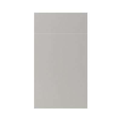 B&Q -  Stevia Matt Pewter Grey Slab Drawerline Door & Drawer Front 400mm