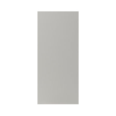 B&Q -  Stevia Matt Pewter Grey Slab Tall Wall Cabinet Door (W)400mm (H)895mm (T)18mm