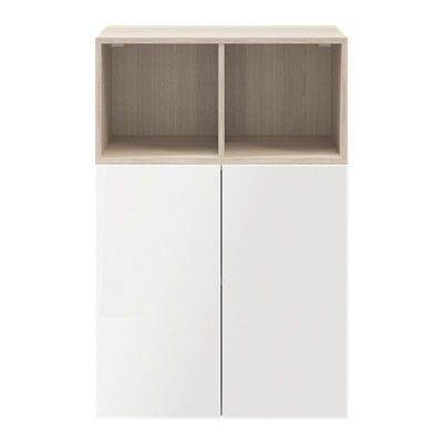 B&Q -  Atomia Freestanding Oak Effect Office & Living Storage