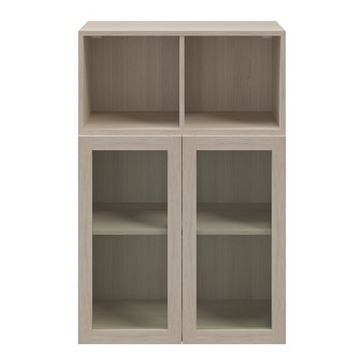 B&Q -  Atomia Freestanding Oak Effect Office & Living Storage