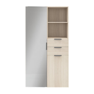 B&Q -  Atomia Freestanding Oak Effect WardrobeClothing & Shoes Organiser