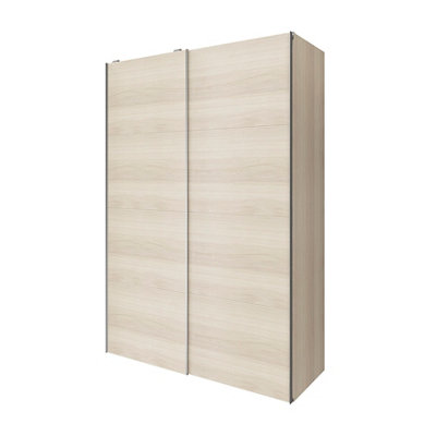 GoodHome Atomia Freestanding Oak Effect Particle Board Wardrobe (H)2250mm (W)1500mm (D)655mm from B&Q