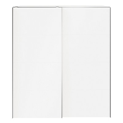 GoodHome Atomia White Particle Board Sliding Wardrobe (H)2250mm (W)2000mm (D)655mm from B&Q