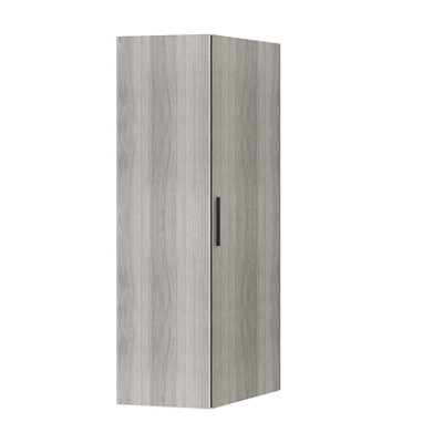 GoodHome Atomia Freestanding Matt Grey Oak Effect Particle Board Wardrobe (H)2250mm (W)1300mm (D)580mm from B&Q