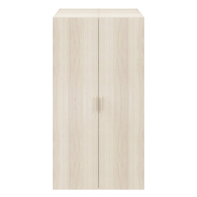 B&Q -  Atomia Freestanding Matt Oak Effect Particle Board Wardrobe (H)1875mm (W)1000mm (D)580mm