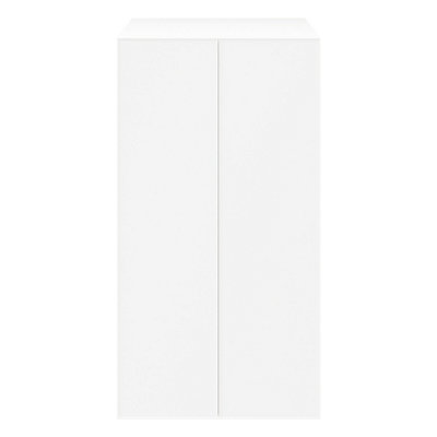 B&Q -  Atomia Freestanding Matt White Particle Board Double Wardrobe (H)1875mm (W)1000mm (D)580mm