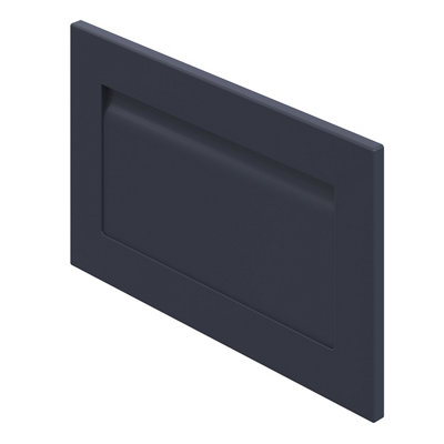 B&Q -  Garcinia Matt Navy Blue Shaker 2 Drawer FrontBridging Door & Bi-Fold Door 600mm