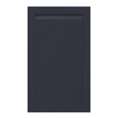 B&Q -  Garcinia Integrated Handle Matt Navy Blue Shaker 50:50 Larder Cabinet Door (W)600mm (H)1001mm (T)20mm