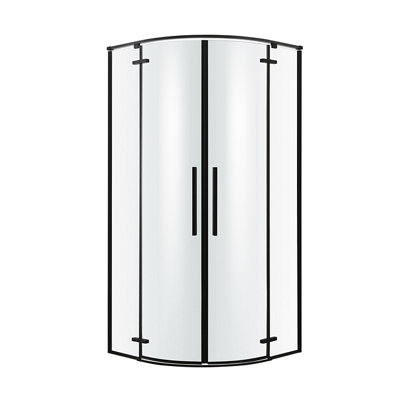 GoodHome Ezili Clear Corner Shower EnclosureHinged Door (W)89Cm (D)89Cm from B&Q