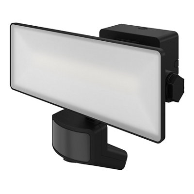 GoodHome Davern Awl1022-Ib Black Mains-Powered Cool White Outdoor Led Pir Floodlight 3000Lm from B&Q