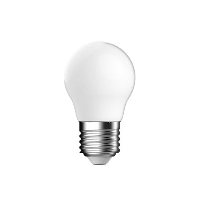 Diall E27 3.4W 470Lm Milky Mini Globe Warm White Led Filament Light Bulb from B&Q