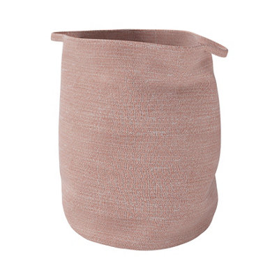 GoodHome Elland Mango & White Cotton Laundry Bin59L from B&Q