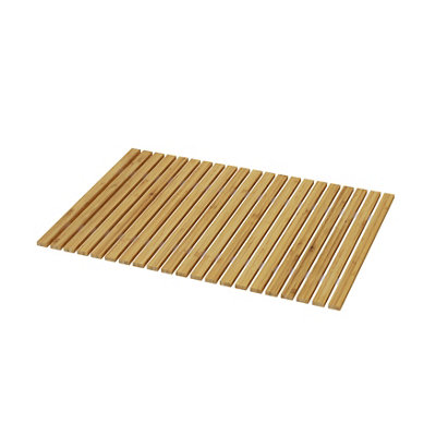 GoodHome Caledon Rollable Rectangular Bath Mat (L)70Cm (W)50Cm from B&Q