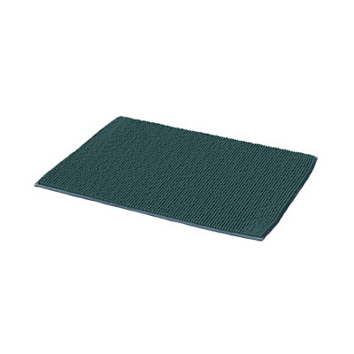 GoodHome Kina Pine Green Rectangular Bath Mat (L)70Cm (W)50Cm from B&Q