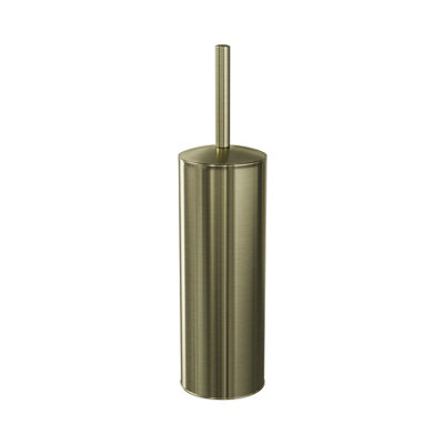 GoodHome Cavalla Steel Gold Effect Toilet Brush & Holder from B&Q