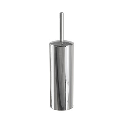 GoodHome Koros Polished Chrome Effect Stainless Steel Toilet Brush & Holder from B&Q