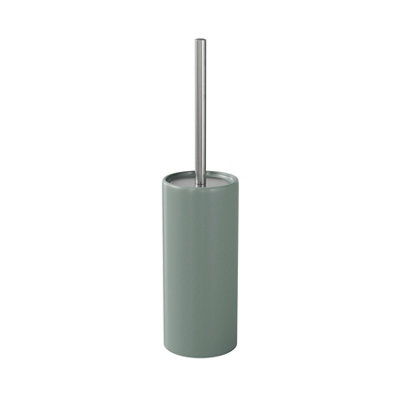 GoodHome Koros Sage Grey CeramicPolypropylene (Pp) & Stainless Steel Toilet Brush & Holder from B&Q