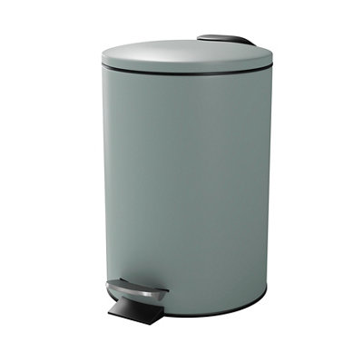 GoodHome Koros Sage Grey Metal Bin -3L from B&Q