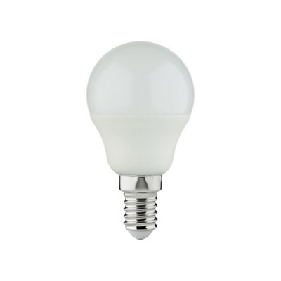 B&Q -  E14 4.2W 470Lm 150° Frosted Mini Globe Warm White Led Light BulbPack Of 6