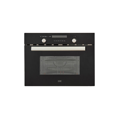 Cooke & Lewis Clcpbl Built-In Compact Electric OvenBrushed Black from B&Q