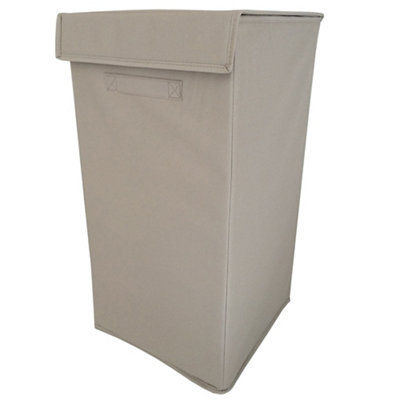GoodHome Drina Taupe Polyester (Pes) & Polypropylene (Pp) Laundry Bin52L from B&Q