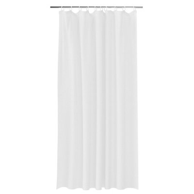 GoodHome Koros White Plain Shower Curtain (W)180Cm from B&Q
