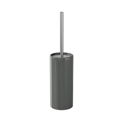 GoodHome Koros Anthracite CeramicPolypropylene (Pp) & Stainless Steel Toilet Brush & Holder from B&Q