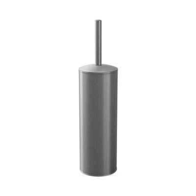GoodHome Koros Brushed Chrome Effect Stainless Steel Toilet Brush & Holder from B&Q