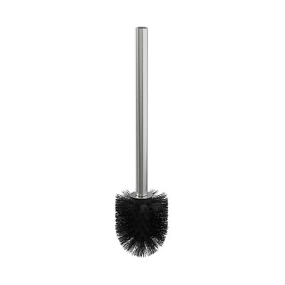  - Brushed Chrome Effect Black Toilet Brush