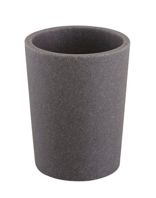GoodHome Jubba Matt Grey Stone Effect Polyresin Tumbler from B&Q