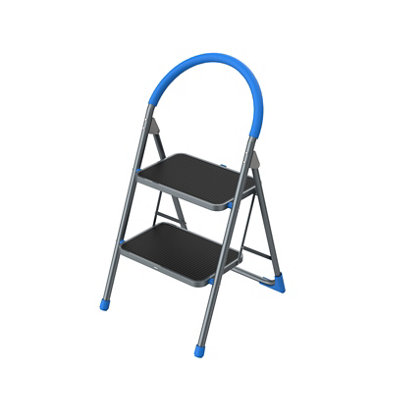 Mac Allister 2 Tread Plastic & Steel Foldable Step Stool (H)0.88M from B&Q