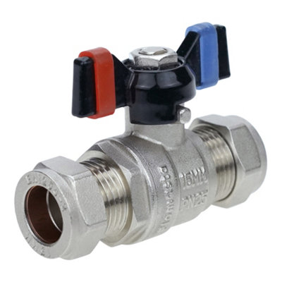 Flomasta Compression T-Handle Valve (Dia)15mm from B&Q