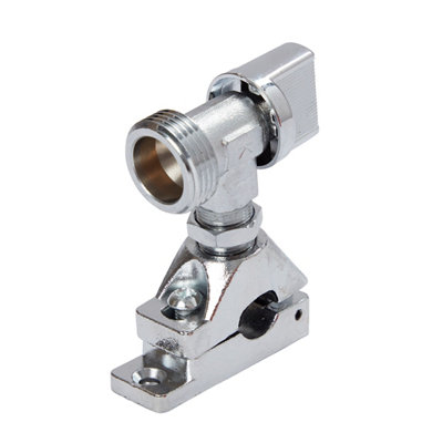 Compression Angled Washing Machine Valve (Dia)19.05mm X ¾" from B&Q